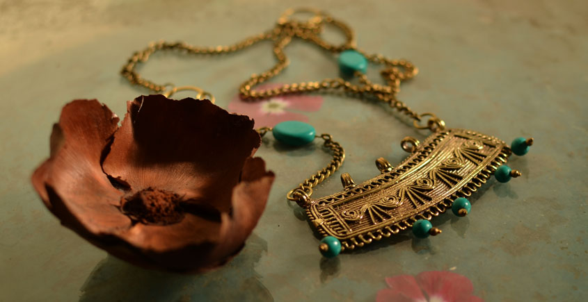 प्रभा ✺ Brass Necklace { 12 }